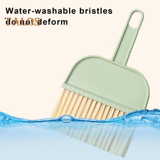 Liten kost med støvbrettsett med håndtak Myke børster Håndholdt benkeplate Mini støvkar med kost feiesett