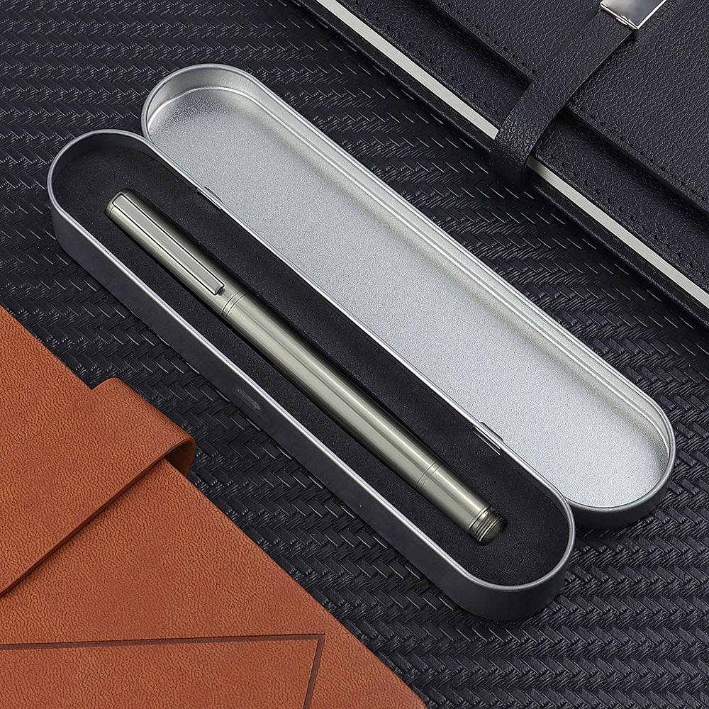1 PC Metal Sign Pen for Writing Gift Black Business Sense Design Office Supplies Men's Multi-Functional Signature Pen Stationery