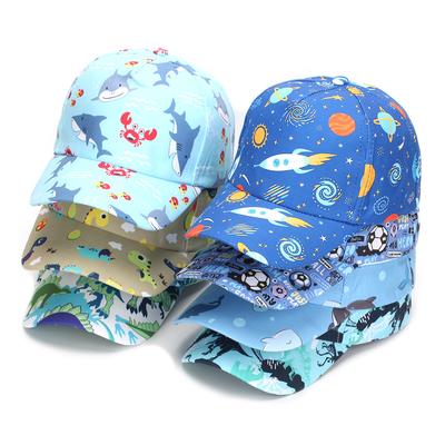 Kids Baseball Cap Cartoon Animal Printed Sunshade Running Visor Cap Boys Girls Outdoor Travel Hiking Children Beach Sun Hat