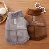 Dog traction clothes autumn and winter new Pomeranian Schnauzer Bago puppy velvet vest