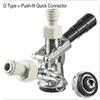 ELECQUEEN Professional Commercial Sankey Keg Couplers,"D" System/"S" System Brewing Keg Tap Coupler Beer Dispenser Bottling Head