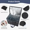 Large 41L Insulated Thermal Food Carrier Bag Portable Zipper Tinfoil Lined Bag for Home Catering Outdoor Picnic