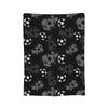 Cartoon Soccer Ball Football Blanket Coral Fleece Plush Print   Multifunction Warm Throw Blanket for Bed Outdoor Bedspreads