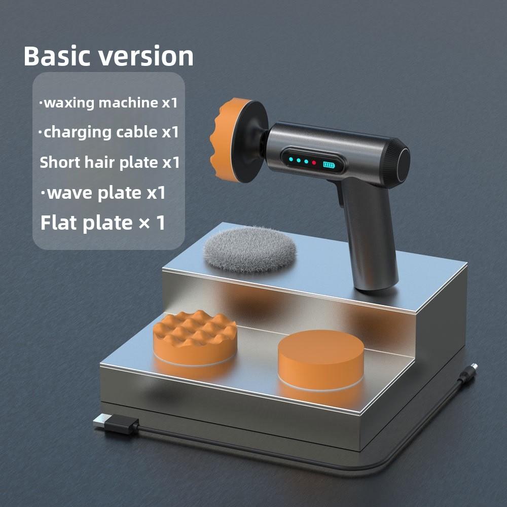 Wireless Digital Display Car Polisher Portable Electric Buffer with Sponge Pads for Automotive Paint Care Scratch Removal