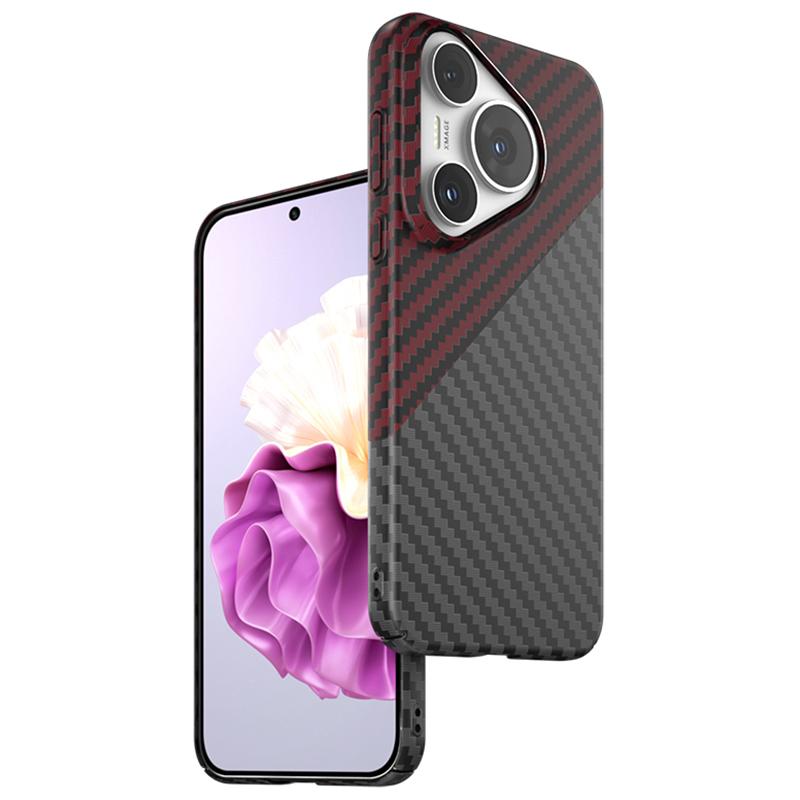 

For Huawei Pura 70 Pro/Pura 70 Pro+ Case Carbon Fiber Texture PC Phone Cover D