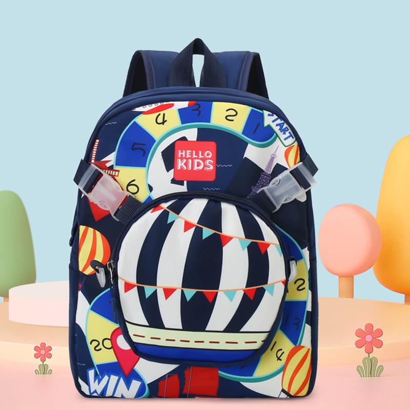 Cute Colorful And Childrens Nylon Backpack Ideal For Kindergarten With Detachable Bag
