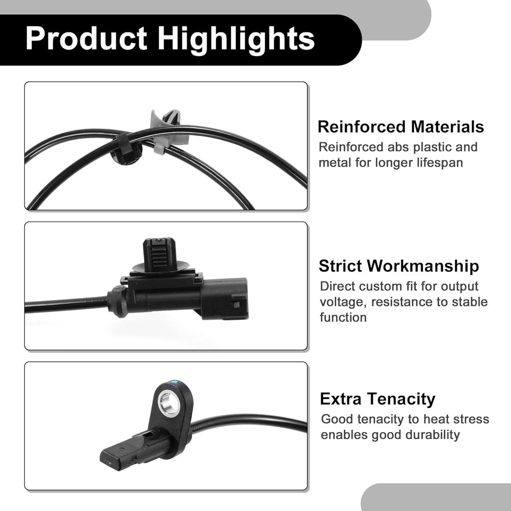 ABS Wheel Speed Sensor Front Left or Front Right ABS Sensor Anti-Lock Braking System Sensor No.AE8Z2C204B for Ford Fiesta 2014-2019