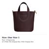 HERMES In The Loop Taurillon Clemence Bullhide With Swift Leather Basket Bag, Bucket Bag, Handbag 18 Women's Saddle Red H084274CCAN