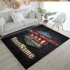 Harley-davidson Motorcycles Personalized Name Area Rug Suitable for Outdoor Game Room Foyer Dining Room Antislip Carpet Anime Office Decor