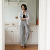 Laengsseon Ls_Striped Wide-Leg Pants