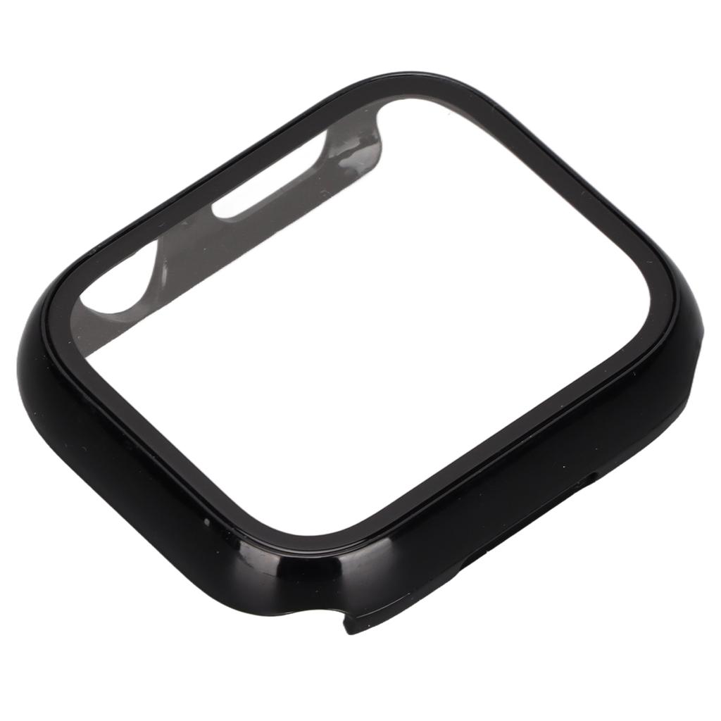 Protective Watch Shell Case with Tempered Glass Full Coverage HD Screen Protector for IWatch Series 7 2021