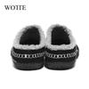 Men Cotton Slippers Winter Sneakers Comfortable Cold-Proof Casual Shoes Men Plush Warm Outdoor Walking Mans Footwear Big Size 48