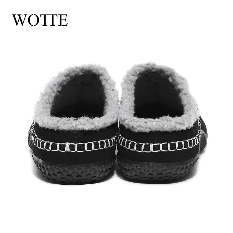 Men Cotton Slippers Winter Sneakers Comfortable Cold-Proof Casual Shoes Men Plush Warm Outdoor Walking Mans Footwear Big Size 48