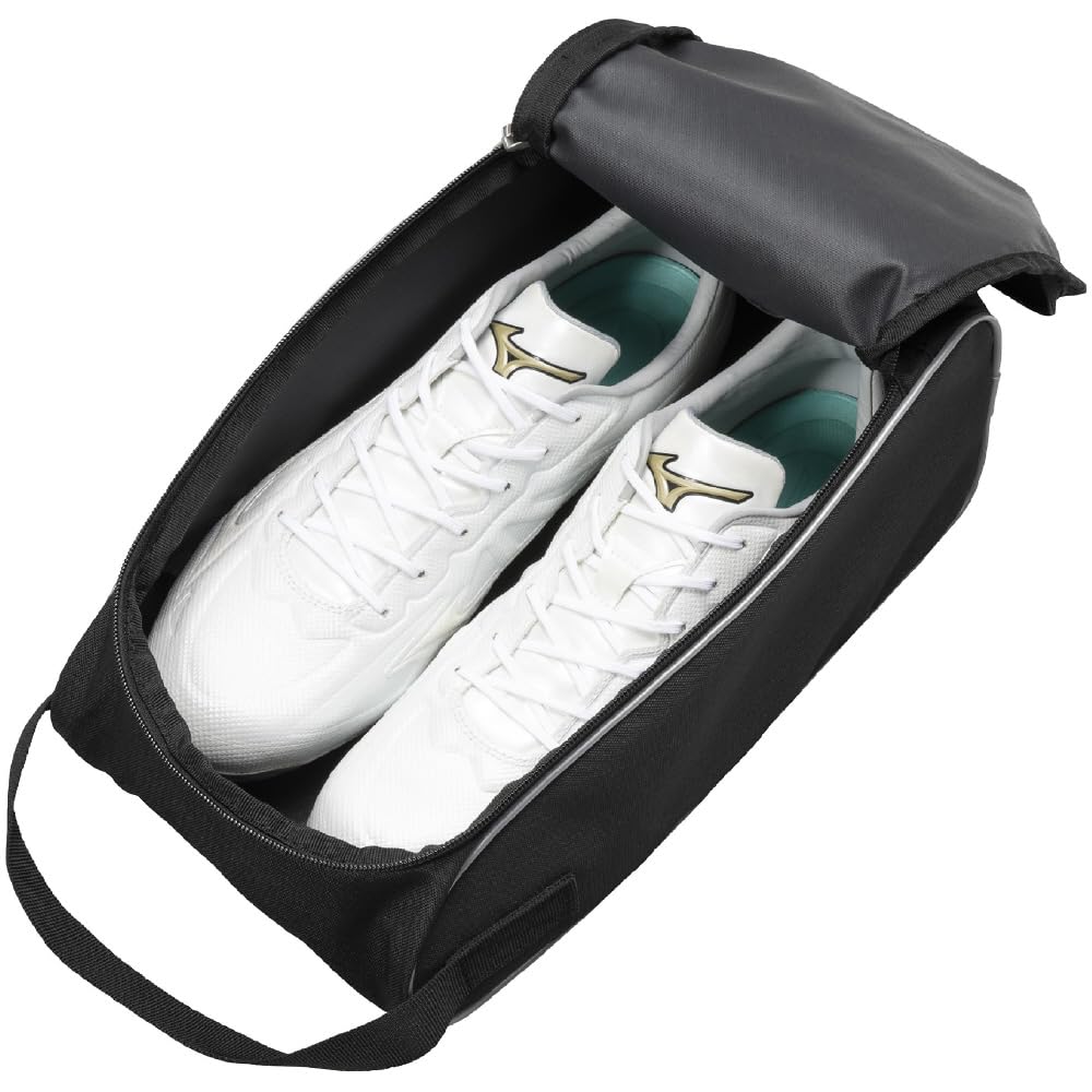 Mizuno Shoe Case One Size Fits Baseball/Softball 1FJKD021, Most, Black/Silver