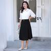 Women's Mid-length Skirt for Spring and Summer Which Covers The Legs and Makes One Look Slimming and Elegant