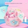 Egg Party Children's Umbrella for Boys and Girls, Long-Handle Umbrella for Elementary School Students, Sun Protection Cartoon Lightweight Umbrella