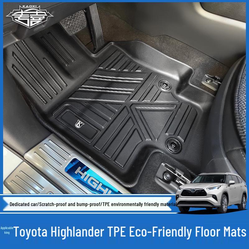 2022 Toyota Highlander/Crown/Land Cruiser Eco-Friendly TPE Floor Mats: Odorless & Waterproof