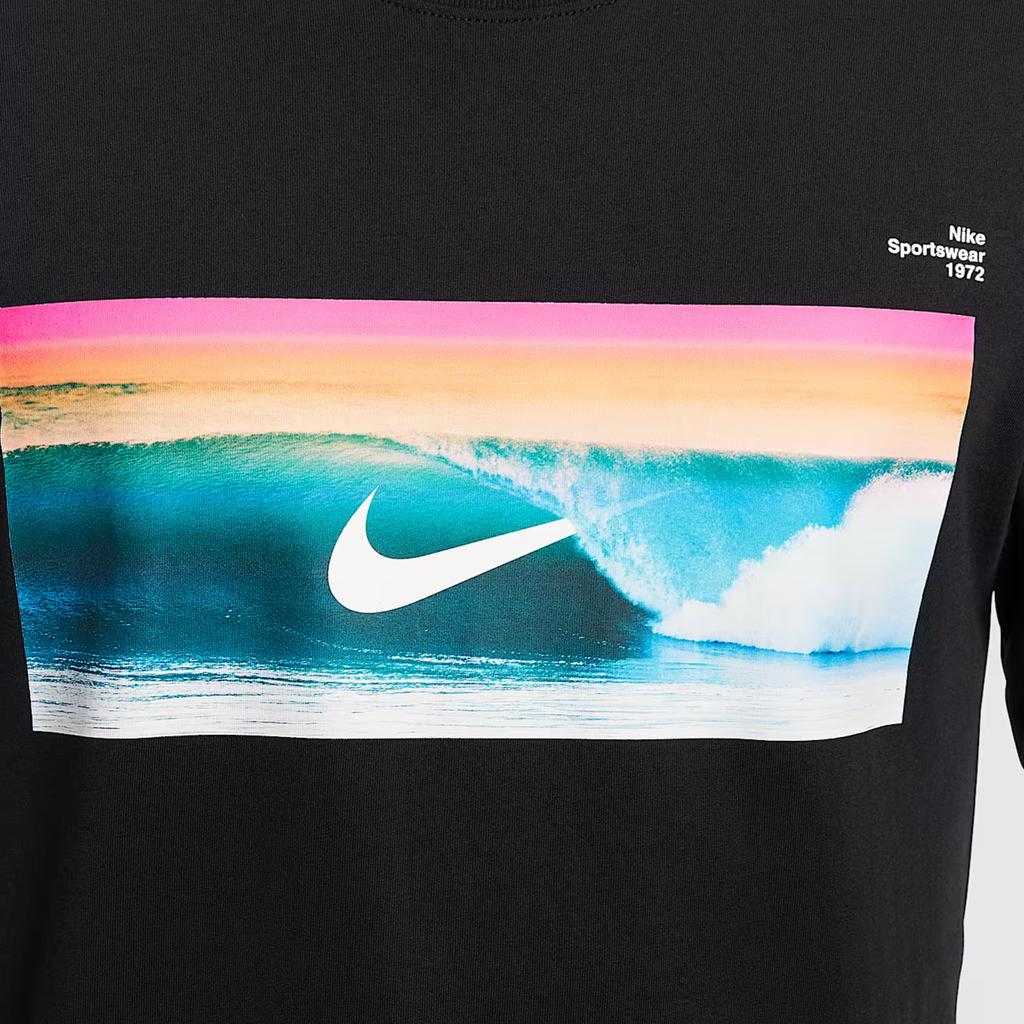Nike Sportswear Fashion Comfortable Simple Solid Color Short Sleeve T-Shirt Men Tops Black HJ0761-010