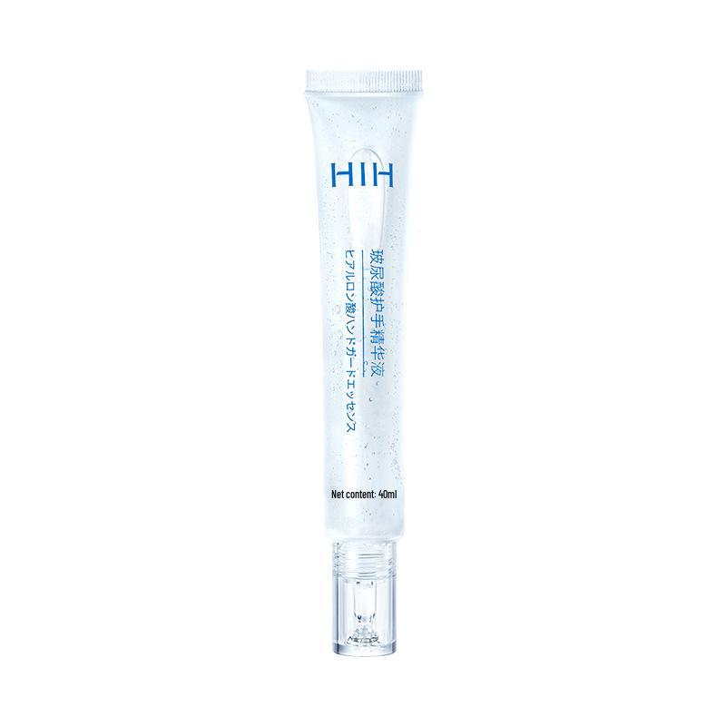 HIH תמצית ידיים עם חומצה היאלורונית - לא דביקה, נספגת במהירות, מרעננת, מרקם שקוף.