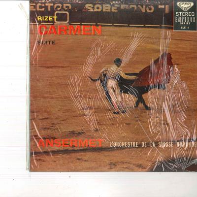 10inch Record ERINEST ANSERMETLORCHESTRE DE LA   Bizet Carmensuite SLE4 LONDON Japan Classical Used