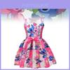 Vestido de Princesa Lilo e Stitch para Meninas com Laço de Borboleta Mistura de Algodão para Usar na Primavera Outono