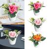 Artificial Potted Rose Flowers Fake Plants Potted Decor Nordic Design Realistic