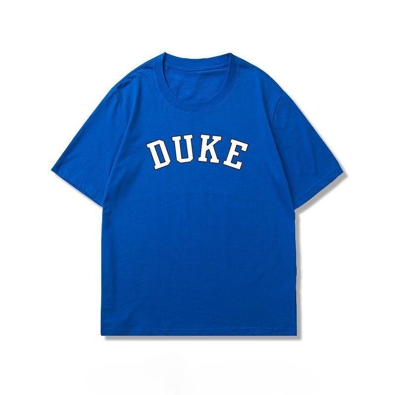2026 Duke Letter Print TShirt Suitable for Both Unisex and Unisex Ideal for Daily Wear Made of Pure Cotton