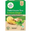 A TATA Product - Organic India Tulsi Green Tea Lemon Ginger - 25 Teabags, Herbal Blend with Green-Tea, Tulsi, Lemon & Ginger, Supports Digestion, R