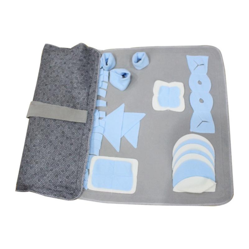 Dog Snuffle Mat Foraging Feeding Pad Nosework Treats Sniffing Slow Feeder Training Mats for Small Medium Large Dogs