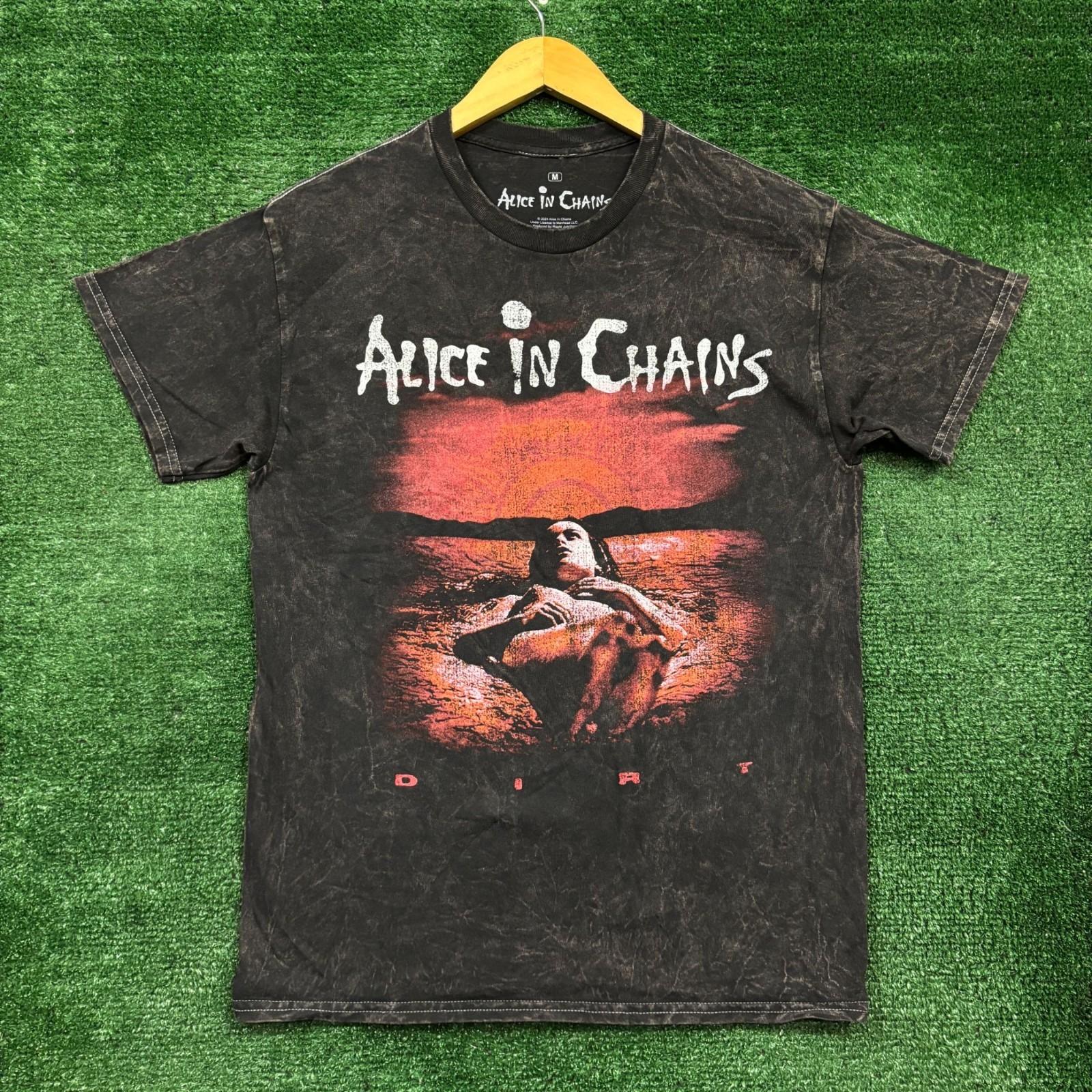 Alice In Chains Dirt Est 1987 Rock Band Mineral Wash Size Medium Unisex T-Shirt L