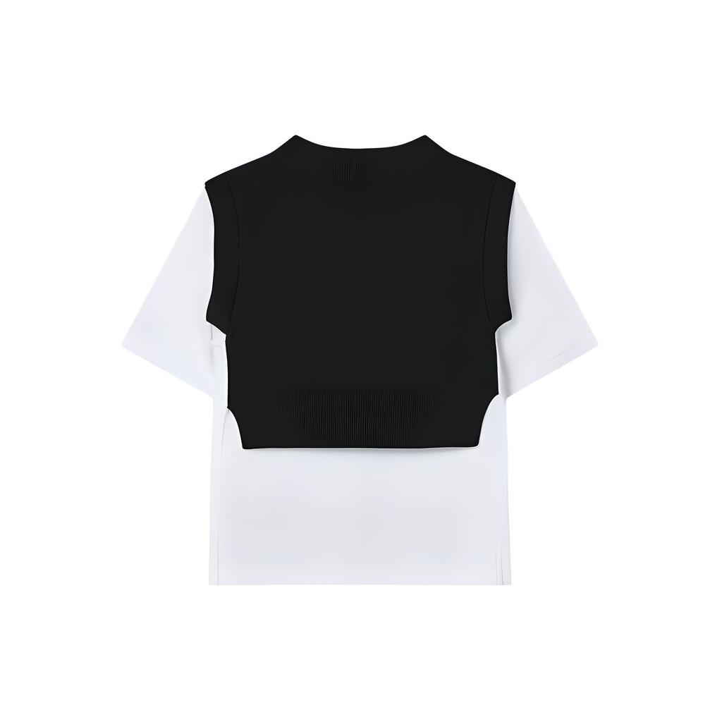 New FILA Regular T-Shirt Women's Black F11W344107A-BK