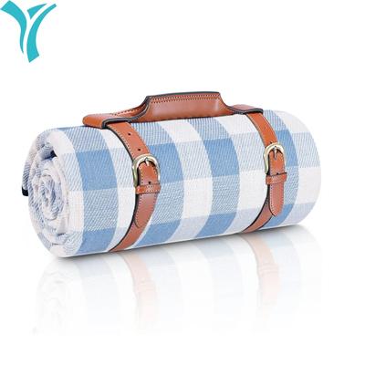 Pătură de picnic extra mare, covoraș de plajă impermeabil și pliabil, pentru exterior pentru 8 adulți, camping, parc, plajă, iarbă, interior