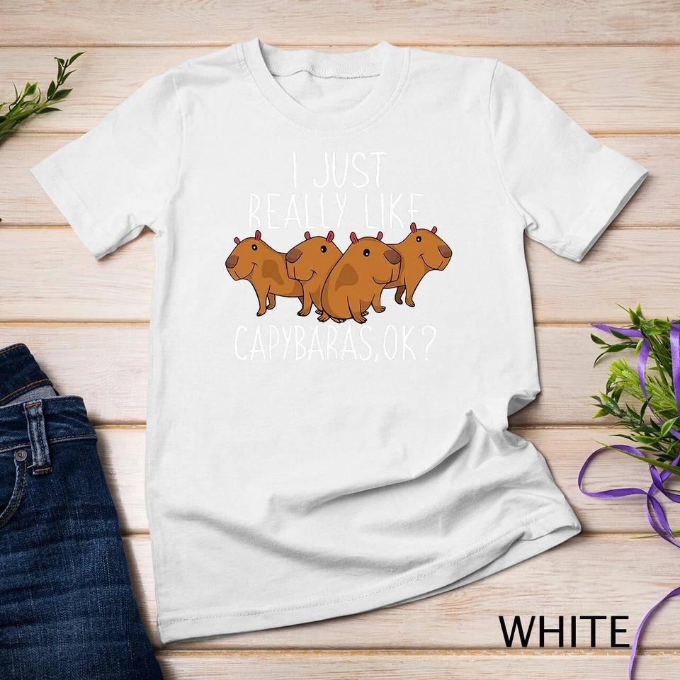 Capybara Lover Funny Kids Women Cute Capybara T-Shirt Unisex T-shirt 14 S