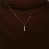 Pendentif Cristal Simple Français en Argent Sterling 925 Chaîne Clavicule Collier Femmes Luxe Léger Tempérament Bijoux de Mariage Cadeau