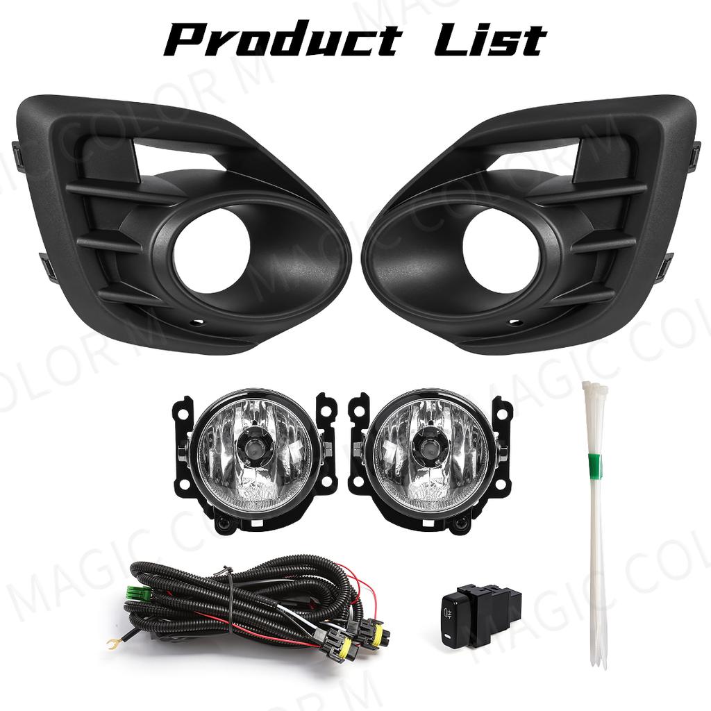 DLAA For Mitsubishi Lancer 2015 2016 2017 Car Fog Lamps Daytime Running Lights DRL Front Bumper Headlights Daylight Covers Wires