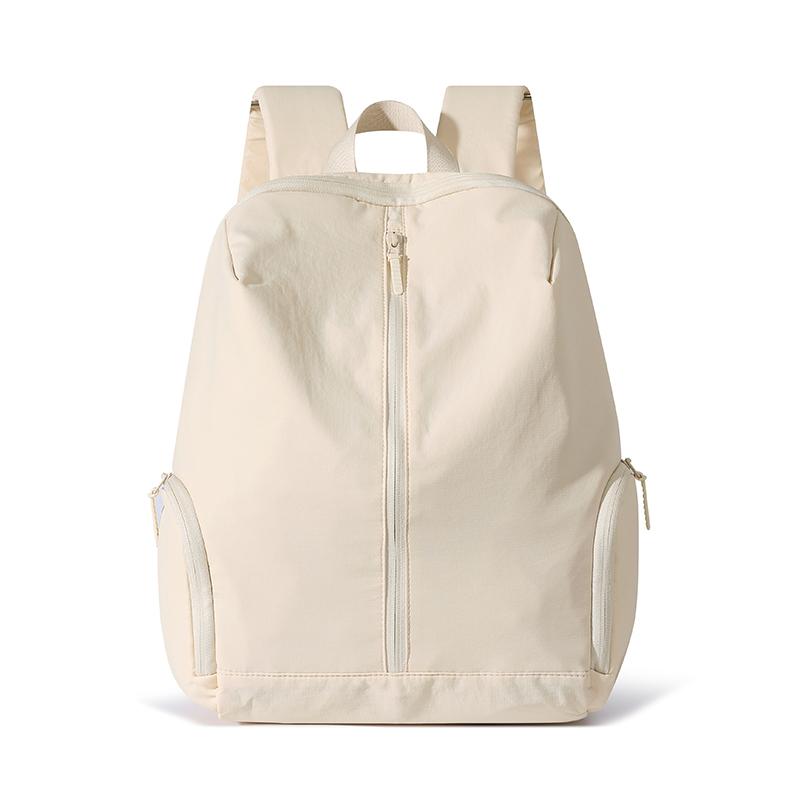 Nylon Backpack Solid Color Large Capacity Backpack