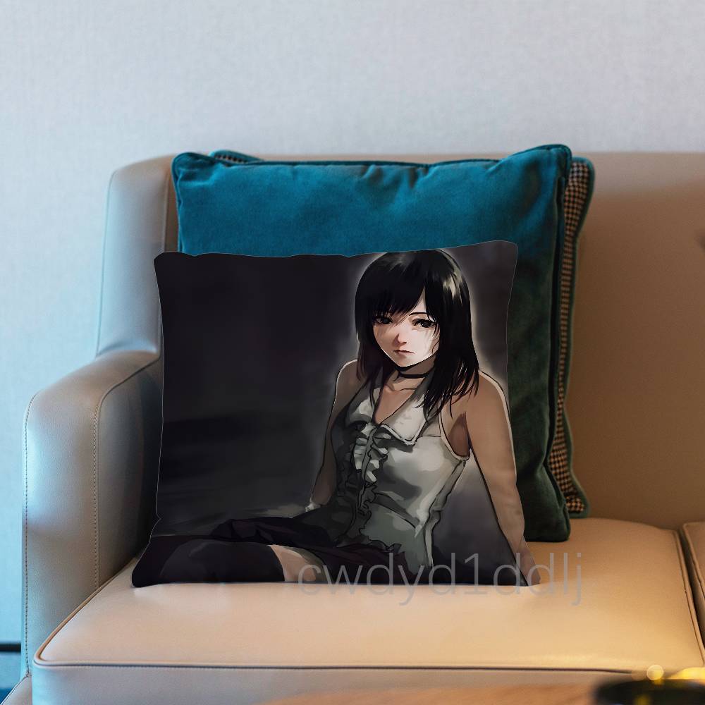 FFatal FFrame Remake Pillow Case Short Plush Sofa Decorative Gift Home Doublesided Printing Cushio