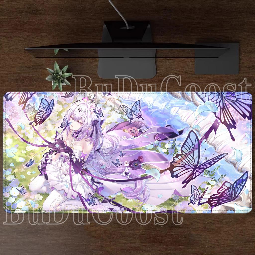 Anime Sexy Girl Castorice Honkai Star Rail HSR Mouse Pad Large Keyboard Mousepad Office Nonslip Base Gaming HD Printing Desk Mat