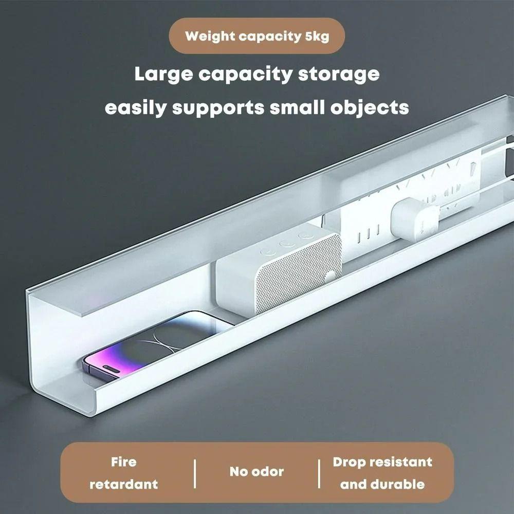 PVC Under Table Cable Organizer Space Saving Office Wire Organizer Holder  for Home Office