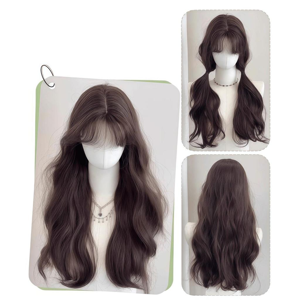 Women's Long Curly Egg Roll Wig - Fluffy, Fashionable, Age-Defying Style for Autumn/Winter