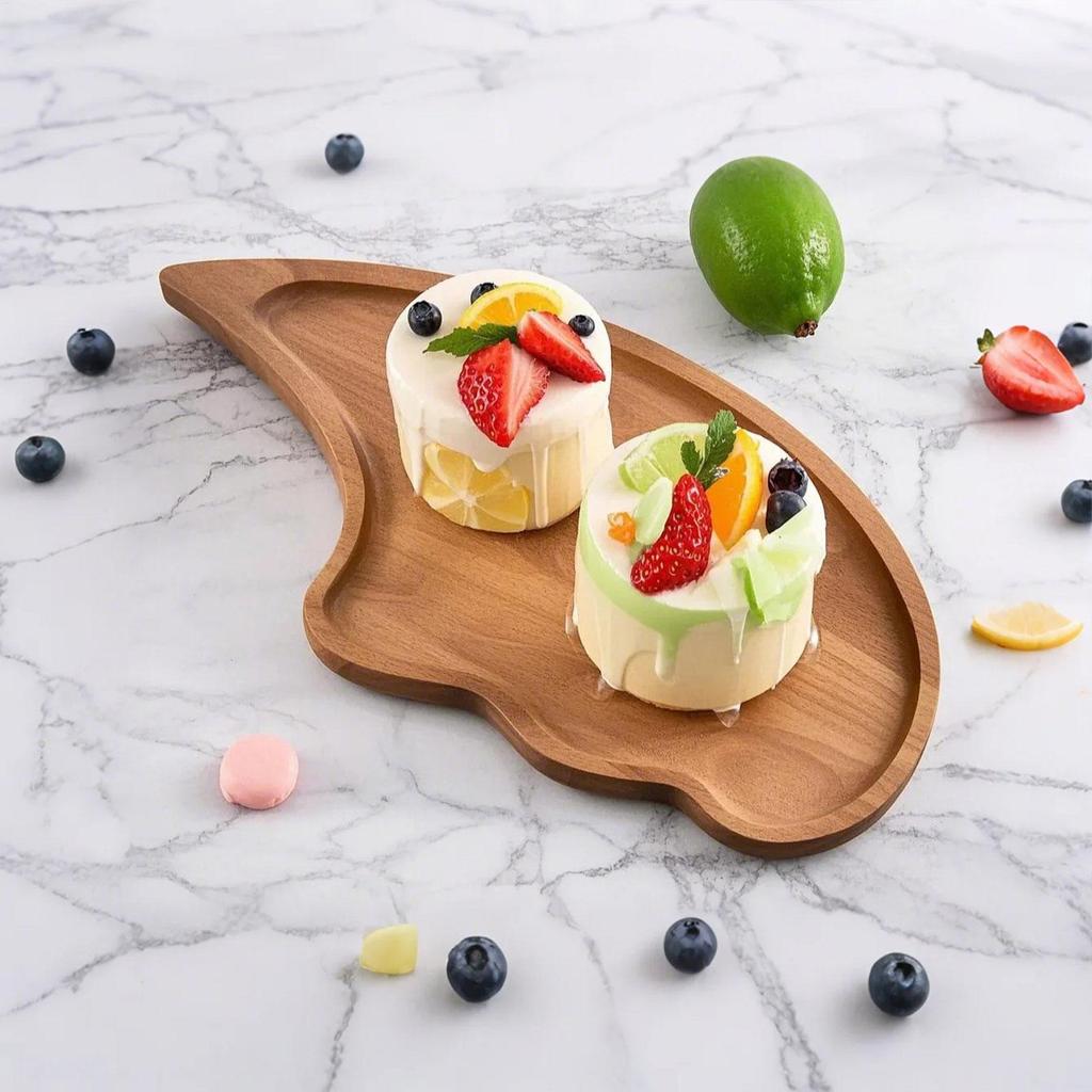 Holz Servierplatte Rustikales Charcuterie-Brett Snackschale Für Mittagessen Abendessen Wohnen zu Hause Eingangsbereich Küche Grillparty