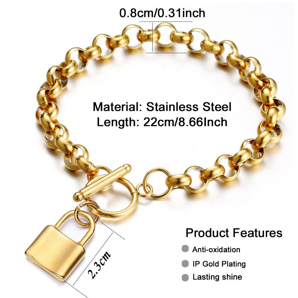 Edelstahl Drachenknochenkette Titan Anhänger Schlüssel Armband - Hip Hop Partner Schmuck