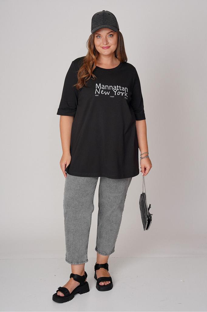 Women's Style Big Size T-Shirt Printed Cotton T-Shirt