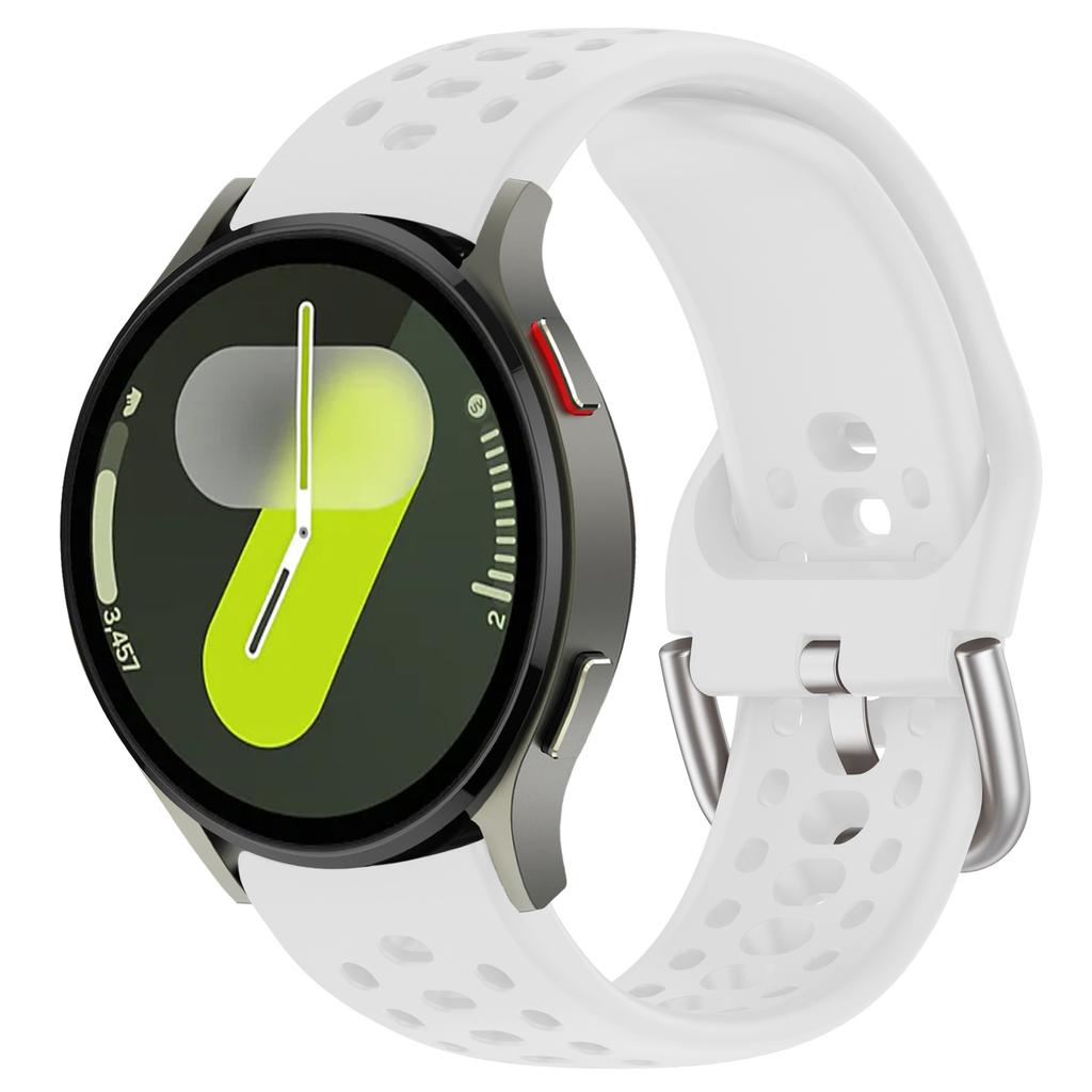 Silicone Strap For Samsung Galaxy Watch 7 6 5 4 FE 44mm 40mm Sports Breathable Bracelet Wristband Watch 6-4 Classic 47mm 46/43mm