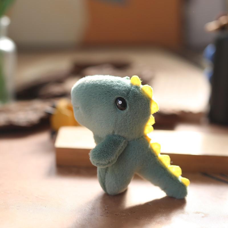 Adorable Plush Dinosaur Keychain Cute Soft Toy Cartoon T-rex Bag Charm 10cm