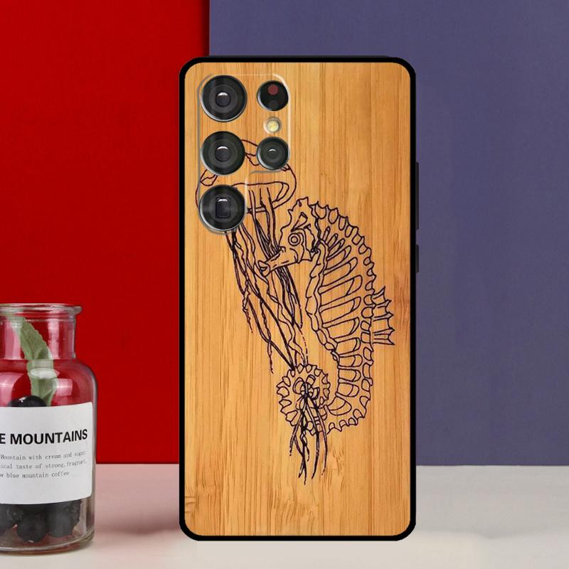 Starfish Seahorse Pattern Funda Case For Samsung Galaxy S25 Ultra S9 S10 S20 S21 S22 Plus S23 Ultra S24 FE Phone Cover