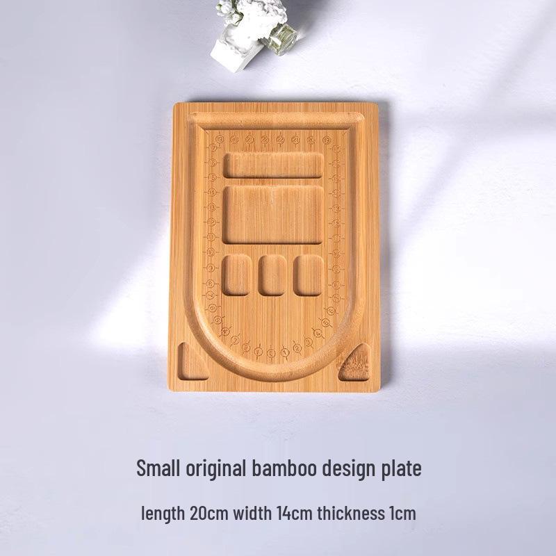 Beaded Bamboo Wooden Jewelry Tray for Bracelets and Necklaces