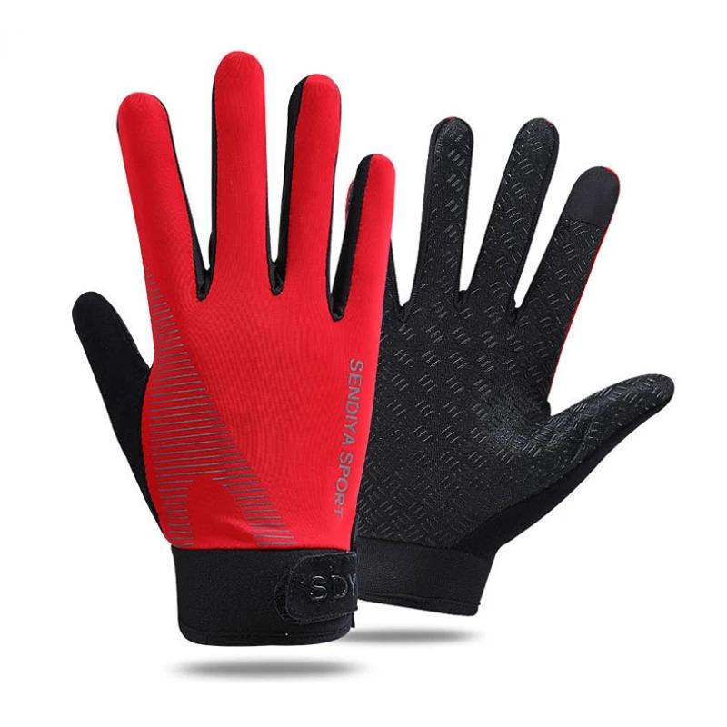 Mens Biking Motorcycle Gloves Full Finger Touch Screen Bicycle Mountain Bike Gym Training Gloves Summer Outdoor Activity Fishing