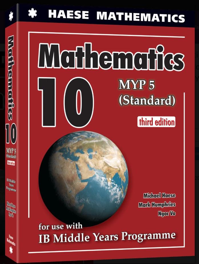 Mathematics 10 Standard. MYP 5 Standard. 3rd Edition