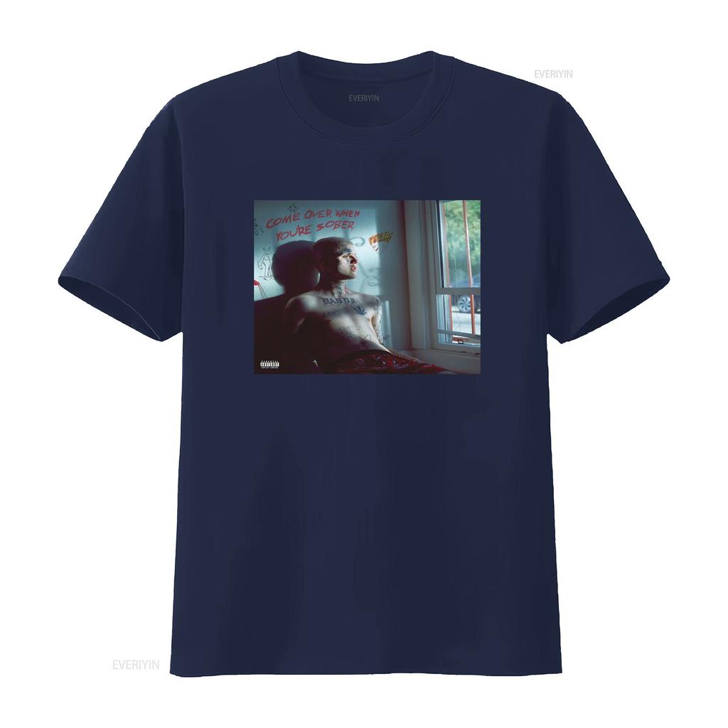 LIL PEEP T SHIRT Come Over When Youre Sober Pt 2 Vinyl Cover SMALL MEDIUM L XL Vintage Washed Top For Everyday Wear Slightly